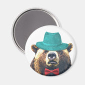 Bärenkomisches süße Tier-Waldfarbe Magnet (Vorderseite/Rückseite)