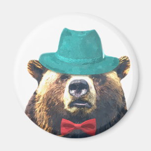 Bärenkomisches süße Tier-Waldfarbe Magnet