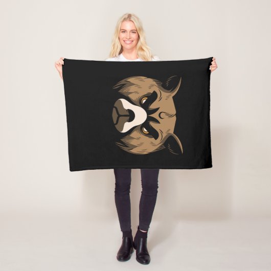 Bärenkopf Fleecedecke (Beispiel)