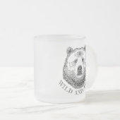 Bärenkopf, frei und frei, Handzeichnung Mattglastasse (VorderseiteRechts)