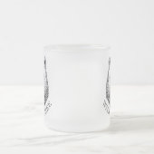 Bärenkopf, frei und frei, Handzeichnung Mattglastasse (Mittel)