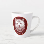 Bärenkopf, frei und frei, Handzeichnung Milchtasse (Rechts)