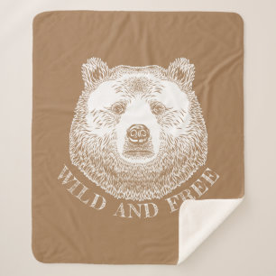 Bärenkopf, frei und frei, Handzeichnung Sherpadecke
