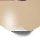Bärenkopf Low Poly Design Fotodruck (Ecke)