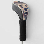 Bärenkopf Low Poly Design Golf Headcover (angewinkelt)