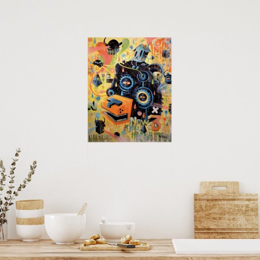 Bärenkopf Poster (Küche)