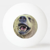 Bärenkopfgestaltung mit Lächeln Tischtennisball (Vorderseite)