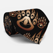 Bärenkörper - Kupfer auf schwarz Krawatte (Gerollt)