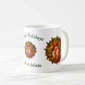 Bärenkrez Personalisierter Weihnachtsfeiertag Kaffeetasse (VorderseiteRechts)