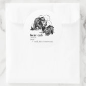 BÄRENKUB RUNDER AUFKLEBER (Tasche)