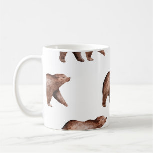 Bärenküche: Wasserfarbenmuster Kaffeetasse
