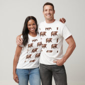 Bärenküche: Wasserfarbenmuster T-Shirt (Unisex)
