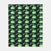 Bärenkunst Blanket Nordlichter Bärendecke Fleecedecke (Vorderseite)