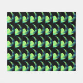 Bärenkunst Blanket Nordlichter Bärendecke Fleecedecke (Vorderseite (Horizontal))