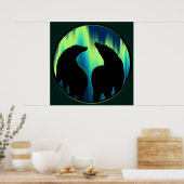 Bärenkunst Print Tribal Bären Poster Print LG (Küche)