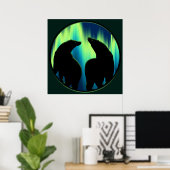 Bärenkunst Print Tribal Bären Poster Print LG (Heimbüro)