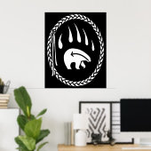 Bärenkunst Print Tribal Wildlife Poster Prints (Heimbüro)