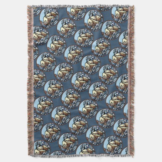 Bärenkunstblanket-Native-Polar-Bärenklemme Decke (Vorderseite Vertikal)