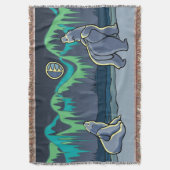 Bärenkunstblanket-Native-Polar-Bärenklemme Decke (Vorderseite Vertikal)