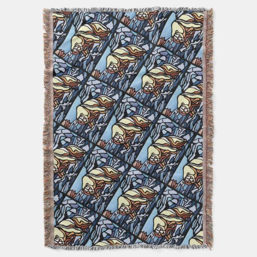 Bärenkunstblanket-Native-Polar-Bärenklemme Decke (Vorderseite Vertikal)