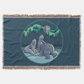 Bärenkunstblanket-Native-Polar-Bärenklemme Decke (Vorderseite)