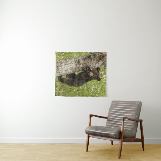 Bärenkuppe im Baum Wandteppich (Beispiel (Horizontal))
