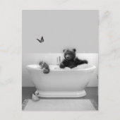 Bärenkuppe in der Badewanne Postkarte (Vorderseite)