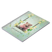 Bärenkuppe Schwingen Blume Vine Notebook Notizblock (Linke Seite)