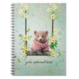 Bärenkuppe Schwingen Blume Vine Notebook Notizblock