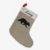 Bärenkuppe Silhouette Niedlich Country Wildlife Cu Kleiner Weihnachtsstrumpf (Vorderansicht (hängend))