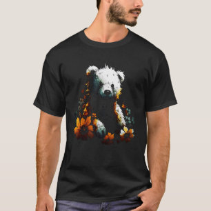 Bärenkuppel-Blume aus Tiermotiv T-Shirt