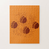 Bärenkuppenstücke auf gerötetem Hintergrund Puzzle (Vertikal)