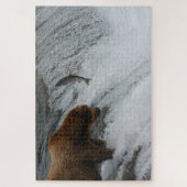 Bärenlachs, Brooks Falls Alaska Puzzle (Vertikal)