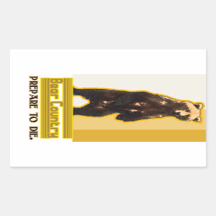 Bärenland Rechteckiger Aufkleber