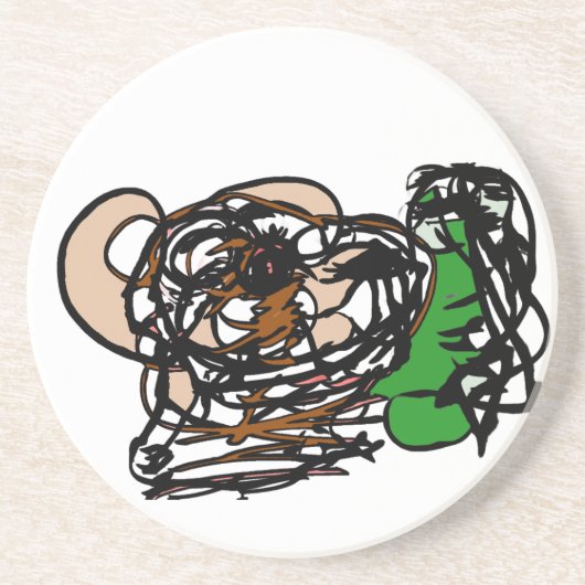 Bärenliebhaber Getränkeuntersetzer (Vorne)