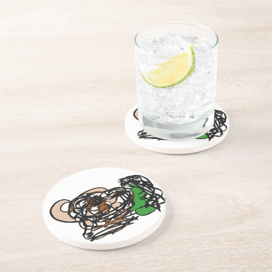 Bärenliebhaber Getränkeuntersetzer (Seite)