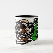 Bärenliebhaber Zweifarbige Tasse (Mittel)