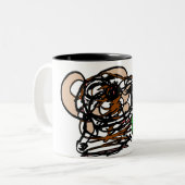 Bärenliebhaber Zweifarbige Tasse (Vorderseite Links)