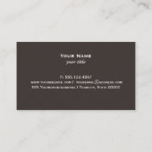 Bärenlogo-Visitenkarte Visitenkarte (Rückseite)