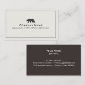 Bärenlogo-Visitenkarte Visitenkarte (Vorne/Hinten)