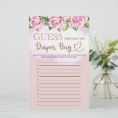 Bärenmädchen duschen, was in der Windeltasche ist (Stehend Vorderseite)