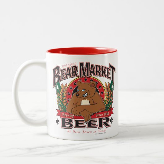 Bärenmarkt Zweifarbige Tasse (Links)