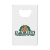 Bärenmärkte sind Investoren - beste Freunde Geldbeutel Flaschenöffner (Vorderseite)