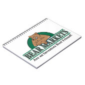 Bärenmärkte sind Investoren - beste Freunde Notizblock (Linke Seite)