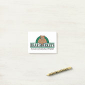 Bärenmärkte sind Investoren - beste Freunde Post-it Klebezettel (Auf Schreibtisch)