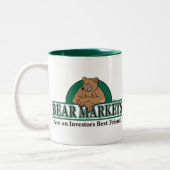 Bärenmärkte sind Investoren - beste Freunde Zweifarbige Tasse (Links)