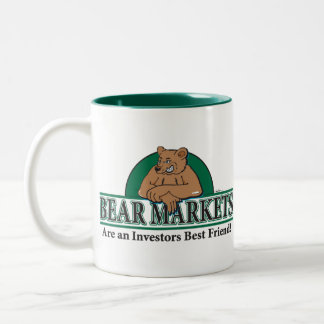 Bärenmärkte sind Investoren - beste Freunde Zweifarbige Tasse