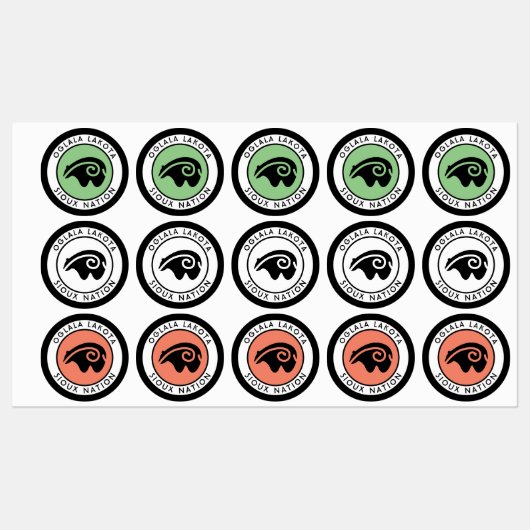 Bärenmitte Etiketten (Blatt)