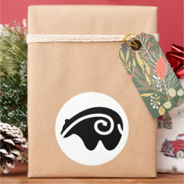 Bärenmitte Runder Aufkleber