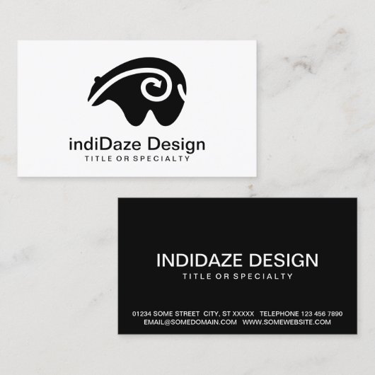 Bärenmitte Visitenkarte (Vorne/Hinten)